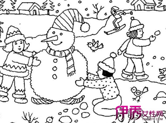 【图】幼儿大班冬天简笔画图片大全 如何教小朋友学画画